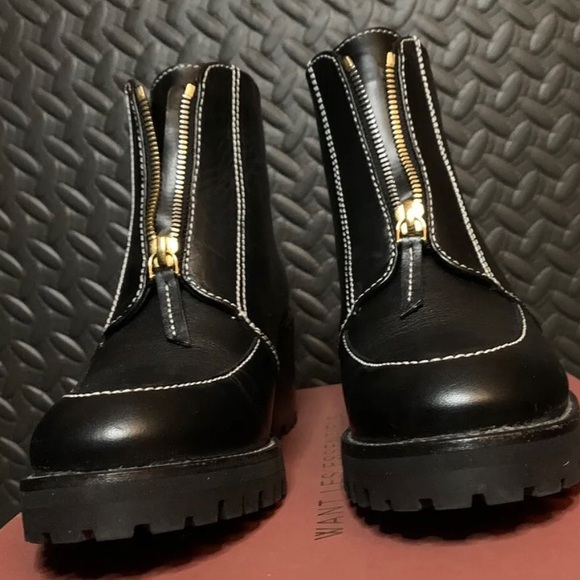 Want Les Essentiels Women's Leather Boots, Size 6 (EU 36), Black, NEW WITH BOX! - Picture 5 of 13